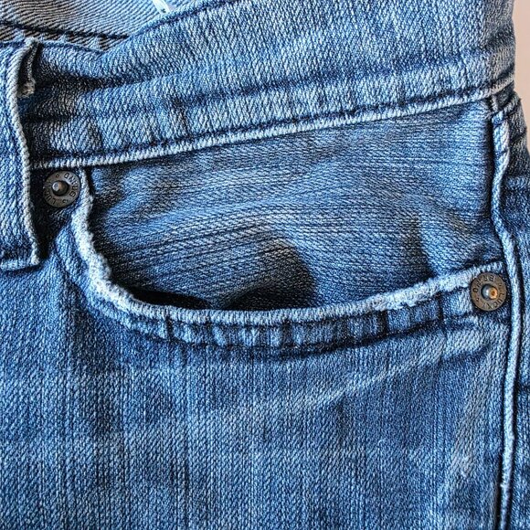 Lucky Brand Lil’ Maggie Low Rise Bootcut Jeans 4 / 27 Short Made in USA - Picture 11 of 13